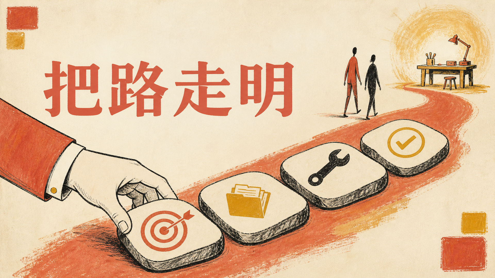 把路走明