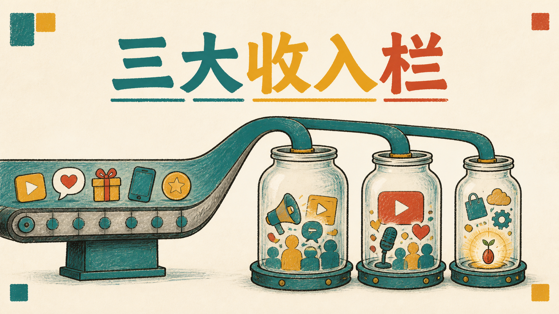 三大收入栏