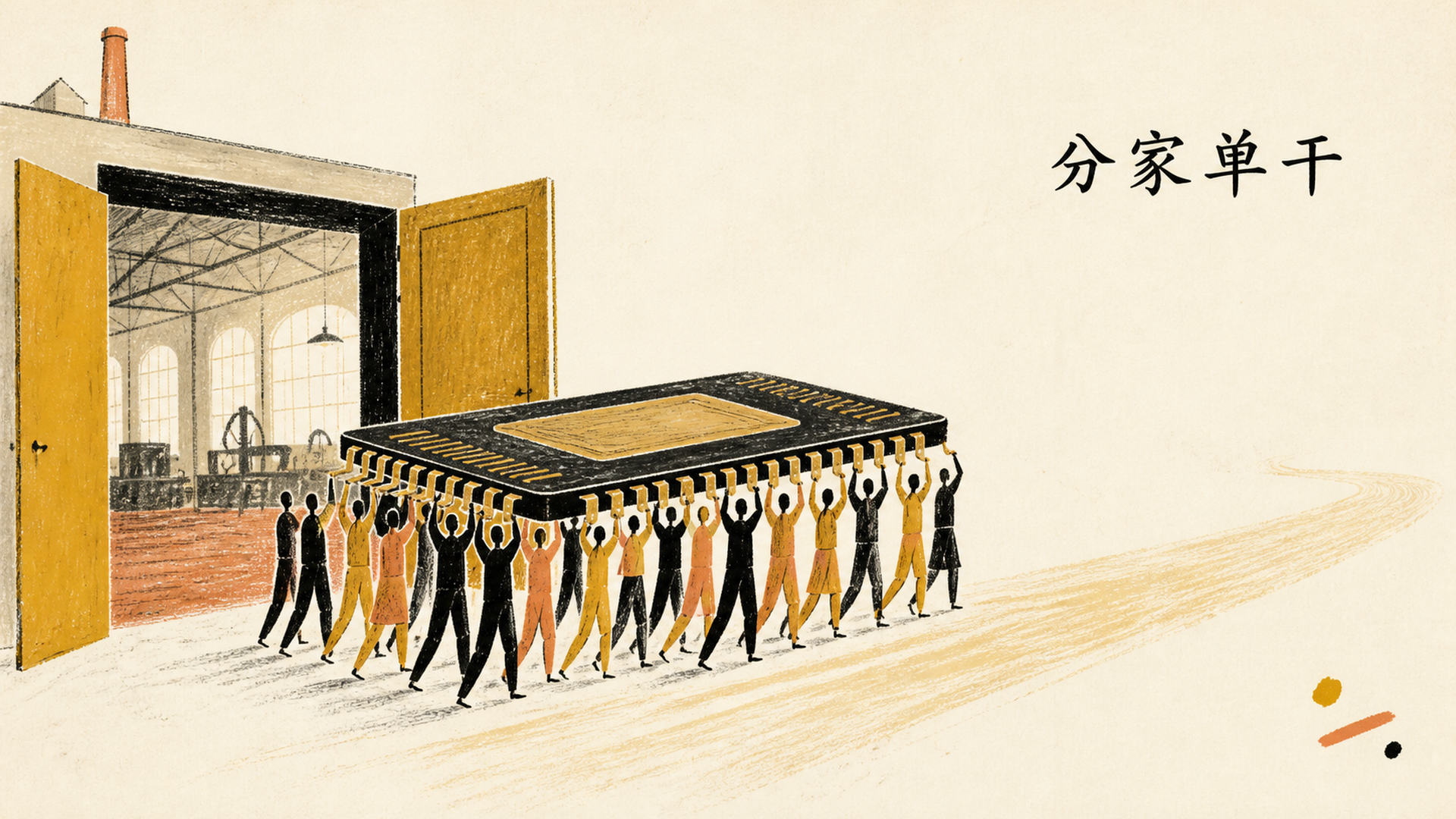 一、二十几个人，从联电搬出来单干